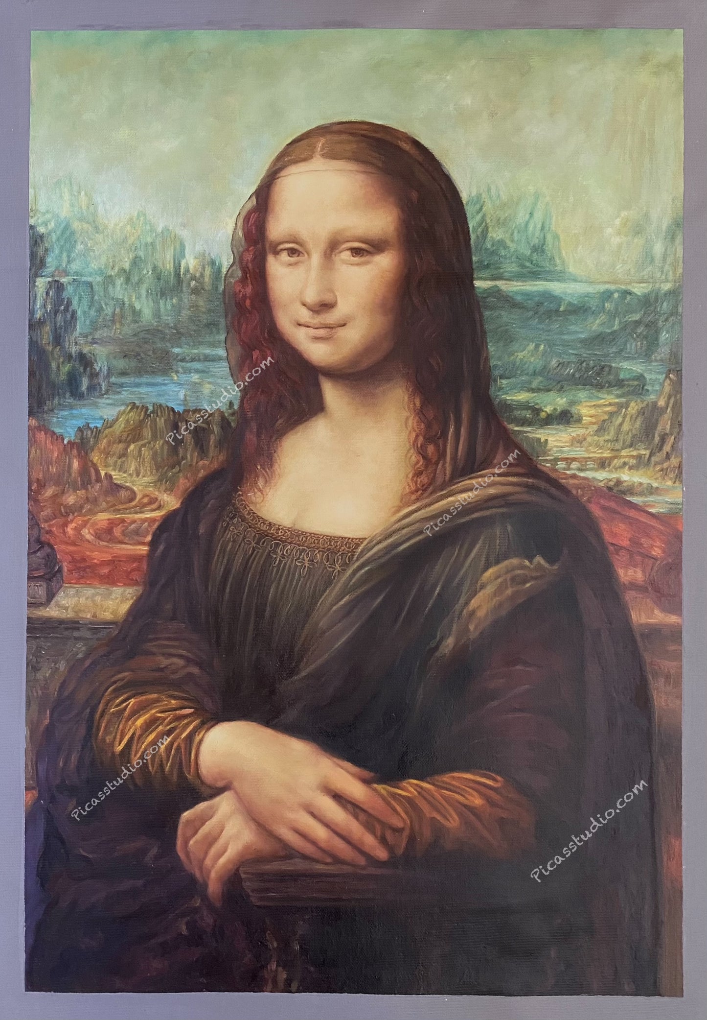 Mona Lisa by Leonardo da Vinci Oil Painting Hand Painted Art on Canvas Wall Decor Unframed