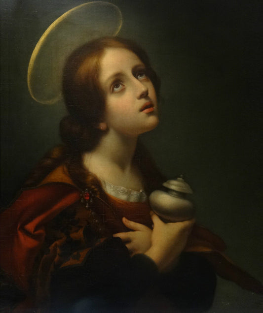 Carlo Dolci Mary Magdalene Oil Painting Hand Painted Art on Canvas Wall Decor Unframed