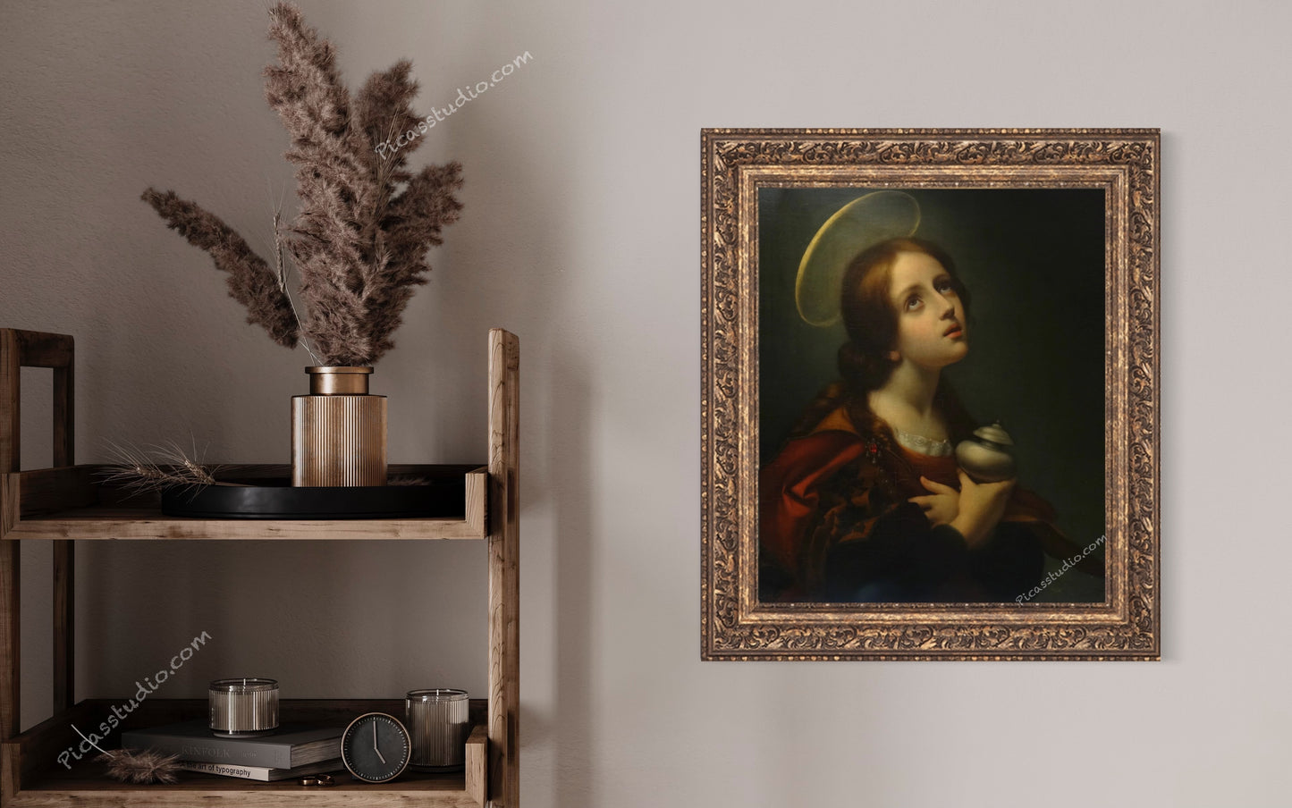 Carlo Dolci Mary Magdalene Oil Painting Hand Painted Art on Canvas Wall Decor Unframed