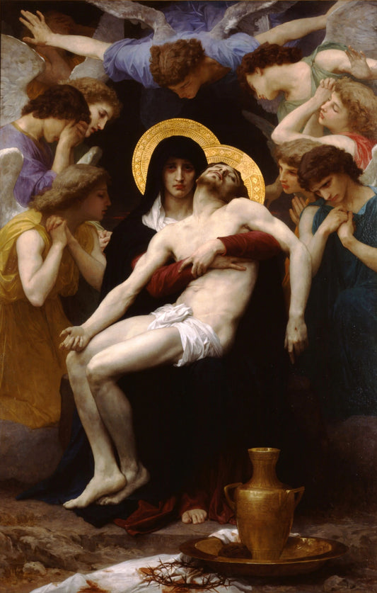 Pieta 1876 William-Adolphe Bouguereau Oil Painting Hand Painted Art on Canvas Wall Decor Unframed