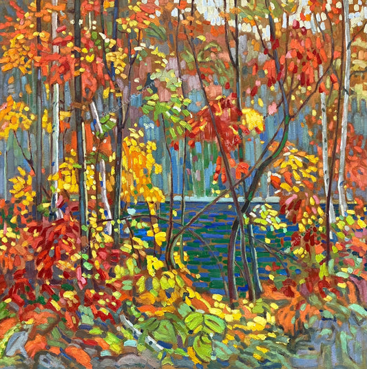 Landscape Oil Painting Tom Thomson The Pool  Hand Painted on Canvas Wall Art Decor Unframed