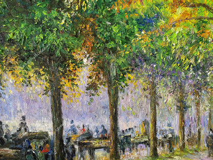 Hyde Park, London Camille Pissarro Oil Painting Landscape Hand Painted Art on Canvas Wall Decor Unframed