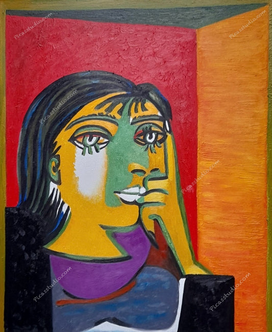 Pablo Picasso Portrait of Dora Maar Oil Painting Hand Painted Art on Canvas Wall Decor Unframed