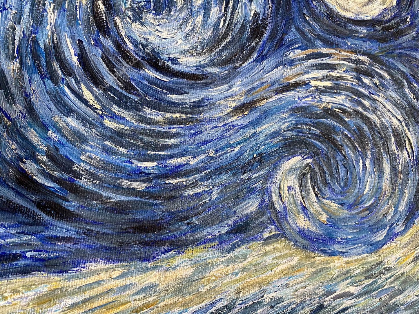 The Starry Night Painting by Vincent van Gogh Oil Painting Hand Painted Art on Canvas Wall Decor Unframed