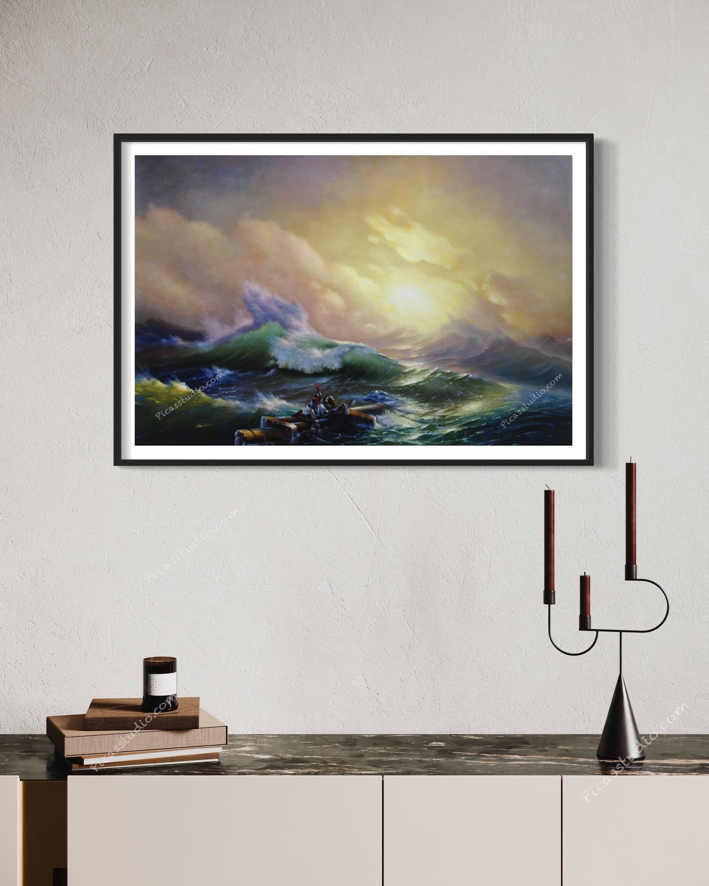 The Ninth Wave by Ivan Aivazovsky Oil Painting Hand Painted Art on Canvas Wall Decor Unframed