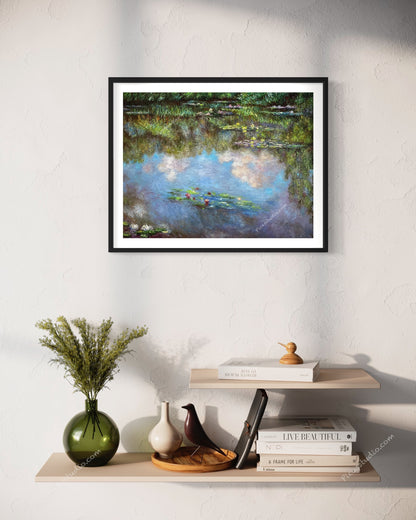 Claude Monet Oil Painting Water Lilies Hand Painted Art on Canvas Wall Decor Unframed