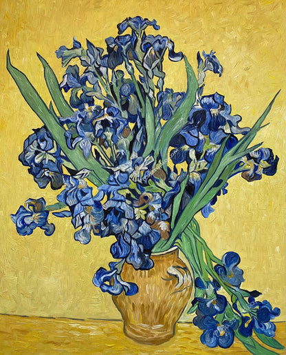 Vincent van Gogh Oil Painting Irises Hand Painted Art on Canvas Wall Decor Unframed