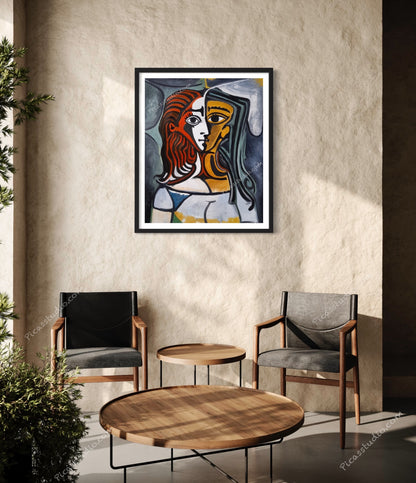 Pablo Picasso Portrait of Woman Jacqueline Oil Painting Hand Painted Art on Canvas Wall Decor Unframed
