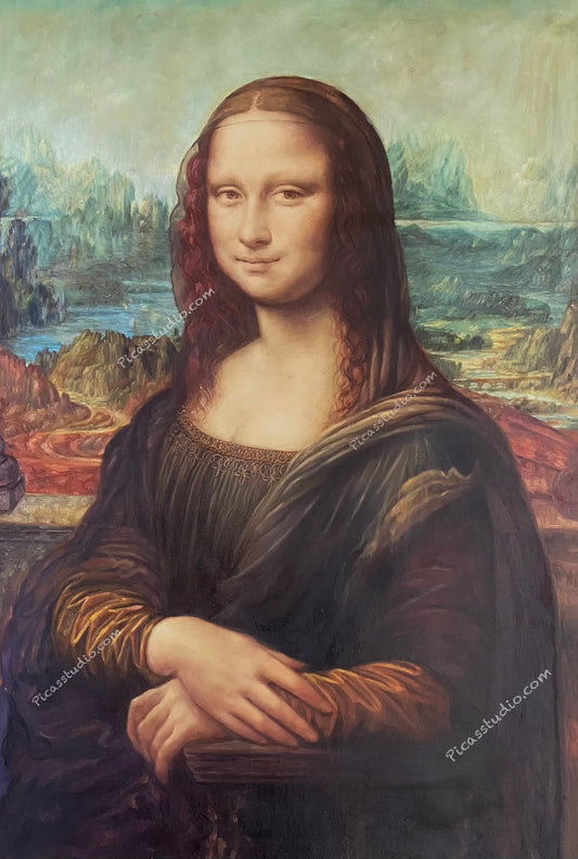 Mona Lisa by Leonardo da Vinci Oil Painting Hand Painted Art on Canvas Wall Decor Unframed