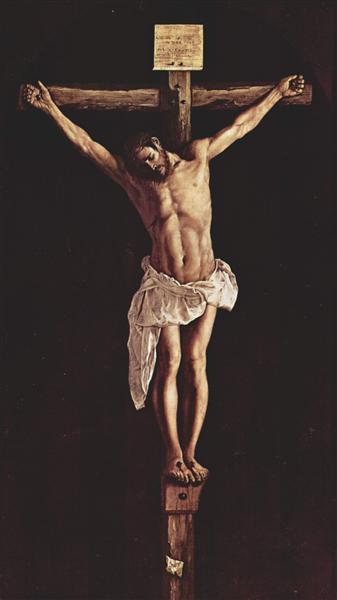 Christ on the Cross by Francisco de Zurbaran Oil Painting Hand Painted Art on Canvas Wall Decor Unframed