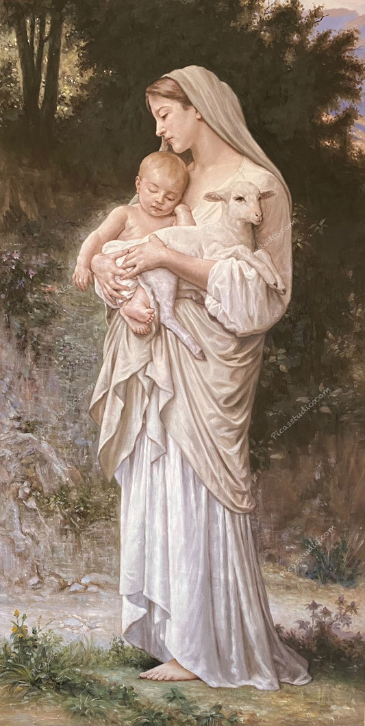 Innocence William-Adolphe Bouguereau Oil Painting Hand Painted Art on Canvas Wall Decor Unframed