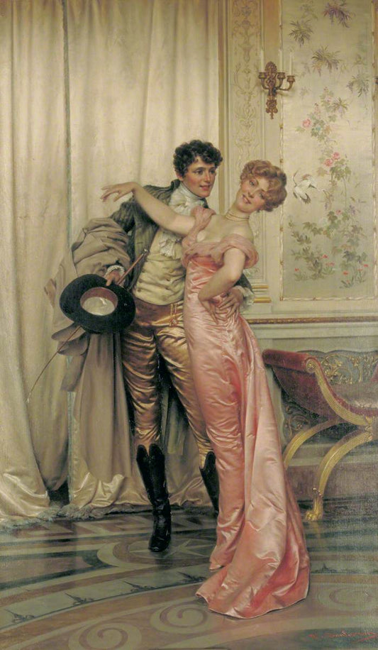 The Embrace 1663 by Frederic Soulacroix Oil Hand Painted on Canvas Vintage Wall Art Decor Unframed
