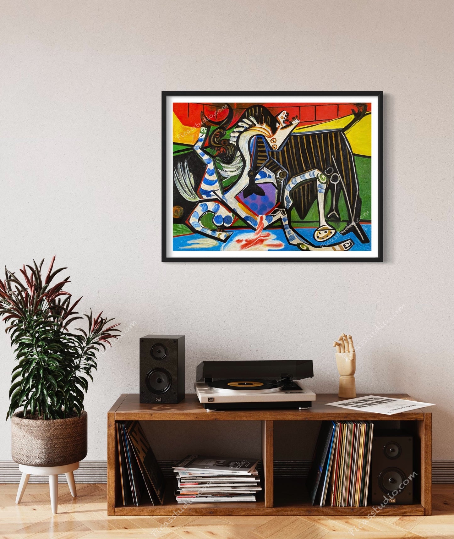 Pablo Picasso Oil Painting Bullfight IV 1934 Hand Painted Art on Canvas Wall Decor Unframed