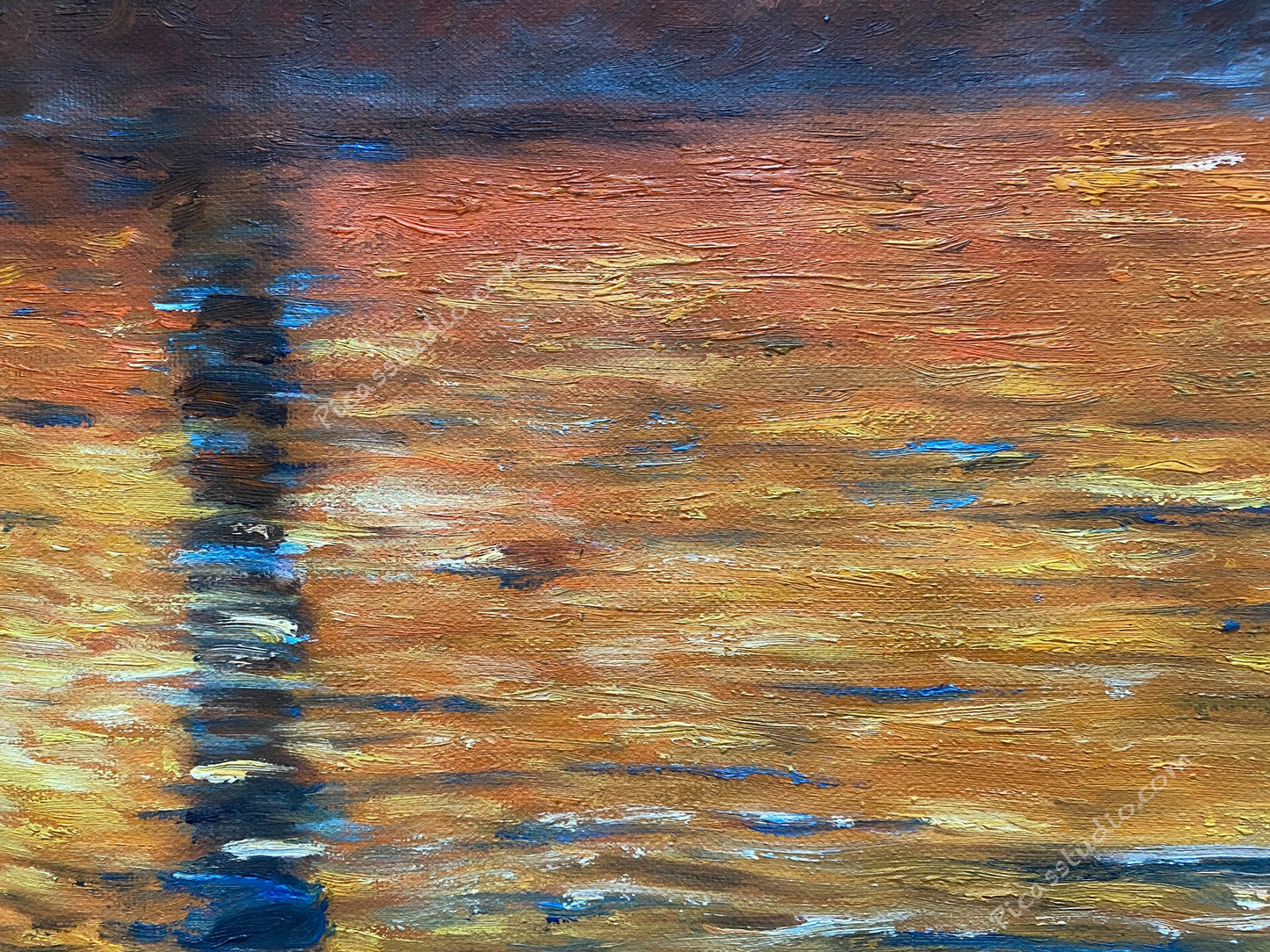 Claude Monet Oil Painting Dusk in Venice Hand Painted Art on Canvas Wall Decor Unframed