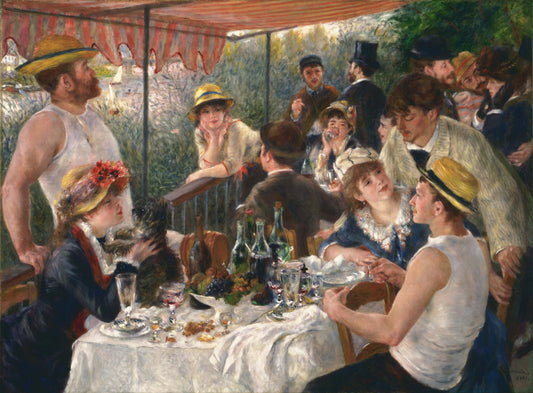Pierre-Auguste Renoir Luncheon of the Boating Party Oil Painting Landscape Hand Painted on Canvas Wall Art Decor Unframed