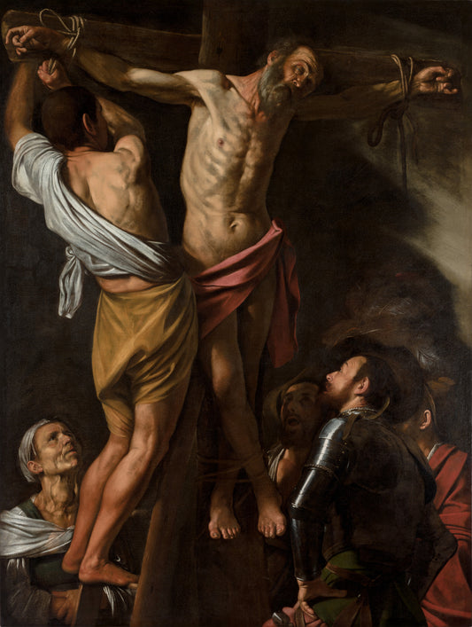 The Crucifixion of Saint Andrew by Caravaggio Oil Painting Hand Painted Art on Canvas Wall Decor Unframed
